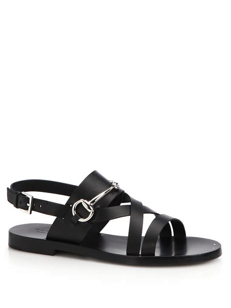 gucci studded t strap sandal|Gucci juliette strappy flat sandals.